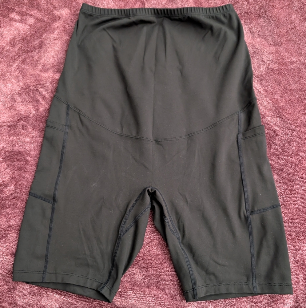 Enerful women's maternity biker shorts